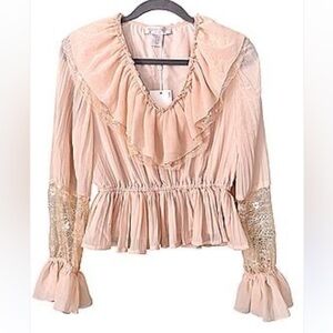 Caroline Constad New York Ruffled Blouse